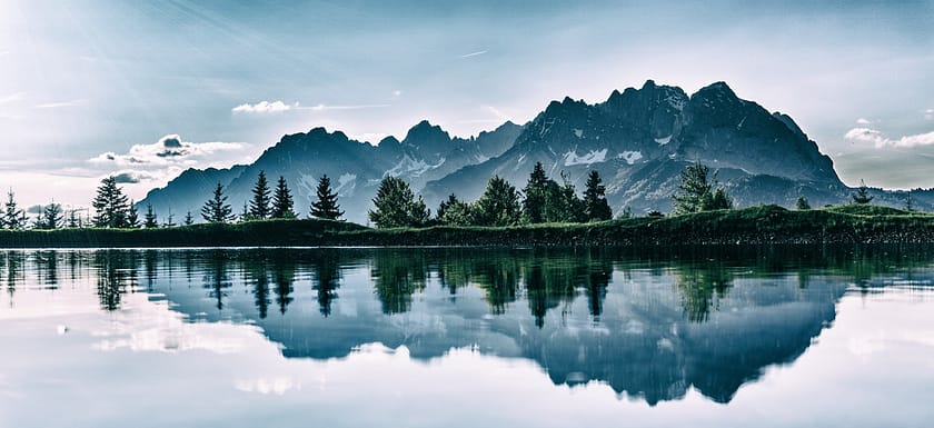 a large lake during the day